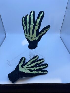 Glow in the Dark Black Work Gloves